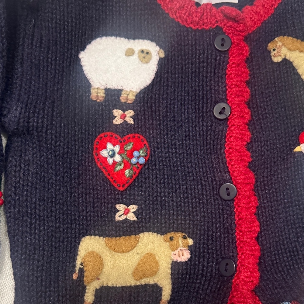 Hartstrings Farm Animal Sweater - Picture 4 of 6